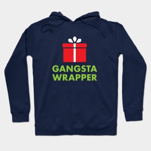 Gangsta Wrapper: Funny Christmas Present Wrapping Paper Apparel Hoodie